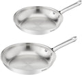 Tefal Duetto on B866S234 – set of 2 frying pans – pan set 24 28 cm – crispy baking result – premium stainless steel – induction suitable – riveted handles – frying pans