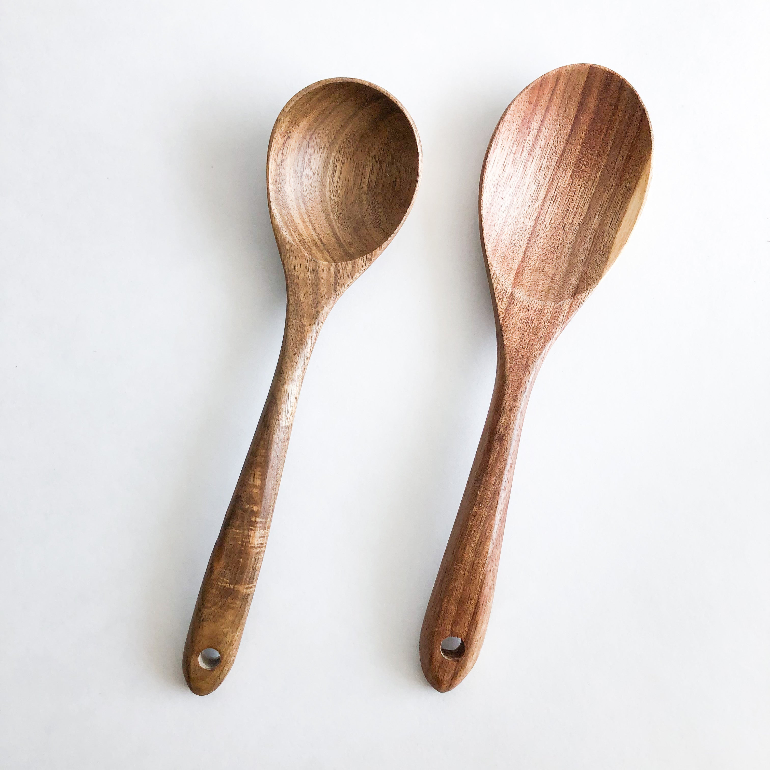 Set de utensilios de cocina de madera de acacia, 5 piezas